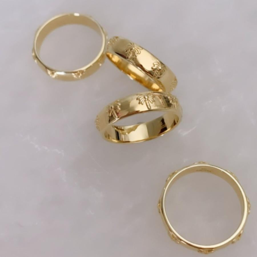 Golden Palms Ring