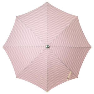 BUSINESS & PLEASURE PREMIUM BEACH UMBRELLA-LAURENS PINK STRIPE - Bohemian Sundays, Business and Pleasure Co., Buy Boho Bohemian Clothing Online Australia, Kivari, Arnhem, Rowie, Will and Bear