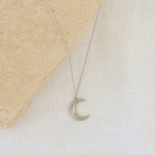 Load image into Gallery viewer, Crescent Moon Necklace in Silver
