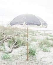 Load image into Gallery viewer, BUSINESS &amp; PLEASURE PREMIUM BEACH UMBRELLA-LAURENS NAVY STRIPE - Bohemian Sundays, Business and Pleasure Co., Buy Boho Bohemian Clothing Online Australia, Kivari, Arnhem, Rowie, Will and Bear
