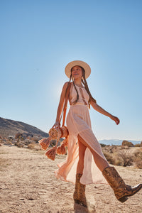 Wild Peach Picnic Rug