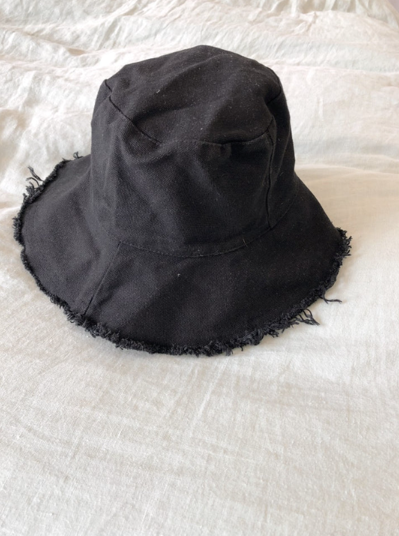 Cotton Frayed edge Bucket Hat