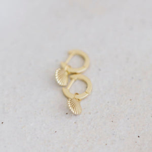 Golden Shell Earrings - Bohemian Sundays, Sun Soul, Buy Boho Bohemian Clothing Online Australia, Kivari, Arnhem, Rowie, Will and Bear, Wandering Folk, Skinned, Barefoot Blonde